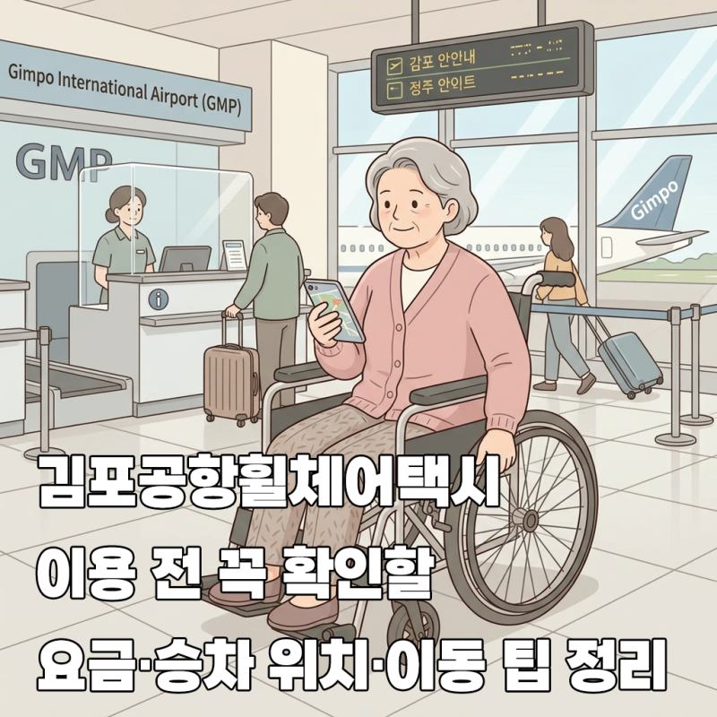 김포공항휠체어택시 이용 전 꼭 확인할 요금·승차 위치·이동 팁 정리