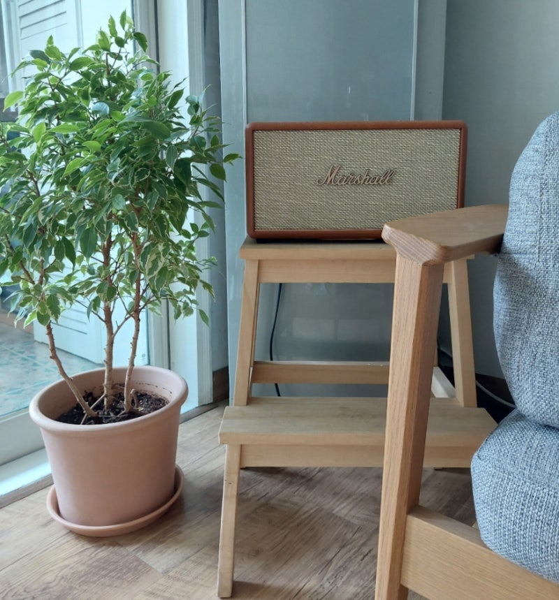 마샬 스탠모어3 액톤3 브라운 블루투스 스피커 인테리어 거실 후기 및 최저가