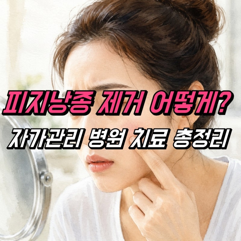 표피낭종 피지낭종 제거 방법, 자가관리 병원 치료