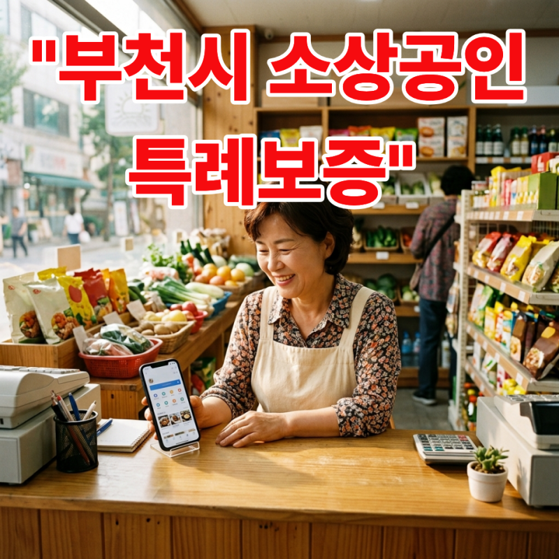부천시 소상공인 특례보증 대출 조건과 이자 지원 혜택 정리