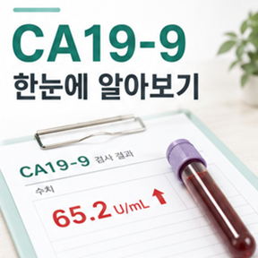 CA19-9수치 췌장암 혈액검사 지표 초기증상 정리