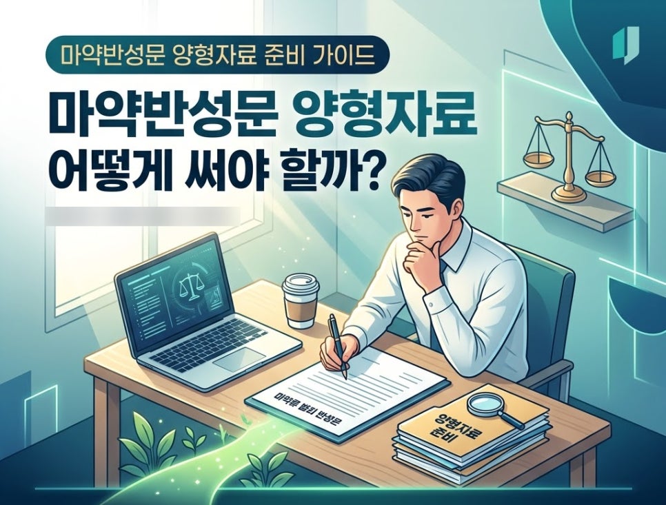 마약반성문 양형자료 어떻게써야할까
