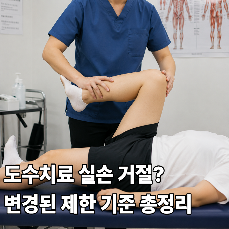 2026년 7월 도수치료 중단 제한 기준: 선행 조건 및 세대별 실손 환급 총정리