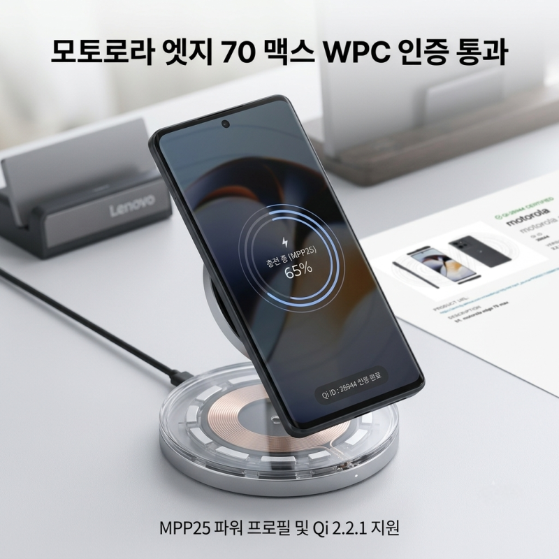모토로라 엣지 70 맥스 WPC 인증 통과