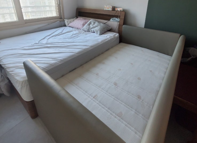 아기침대 조합 내돈내산 추천 레이디가구 코쿤 저상형 프레임 베스트슬립 M2