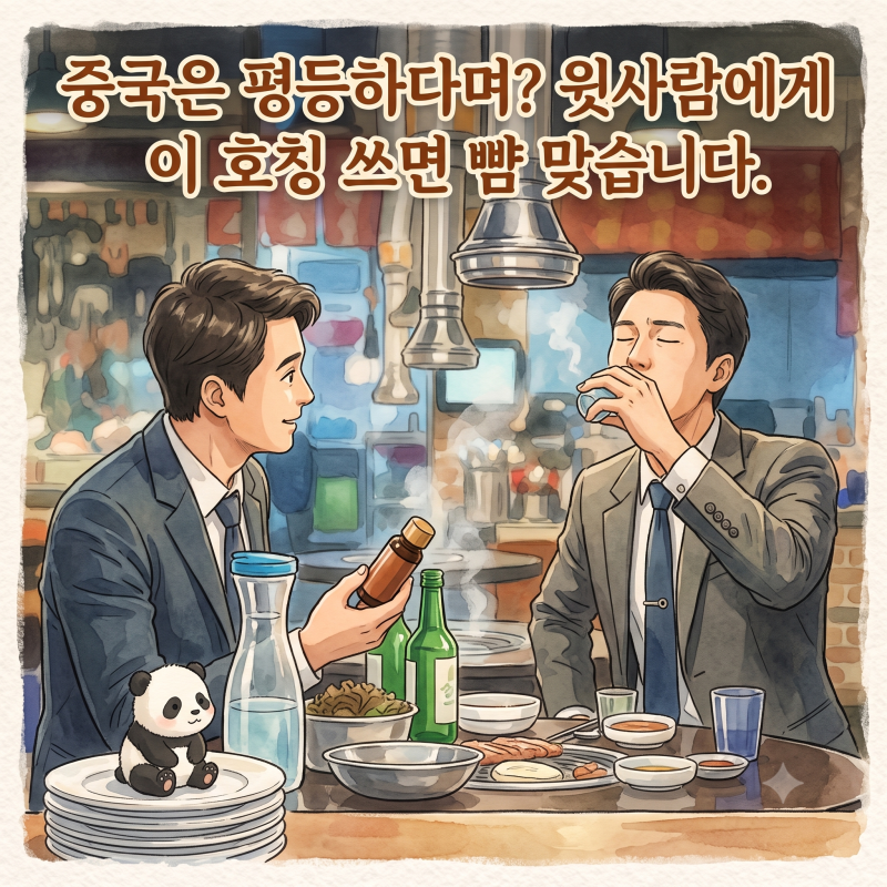 중국은 평등하다며? 윗사람에게 이 호칭 쓰면 뺨 맞습니다