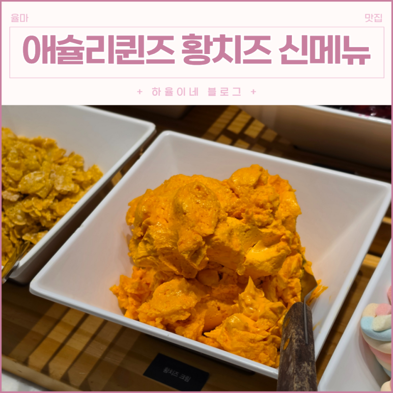 애슐리퀸즈치즈시즌 용인 롯데몰 수지점에서 만난 황치즈 신메뉴