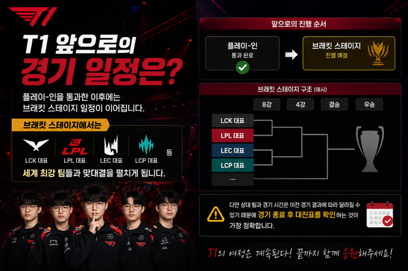 MSI 2026 T1 경기 일정 총정리! 첫 경기부터 결승까지 한눈에 보는 일정