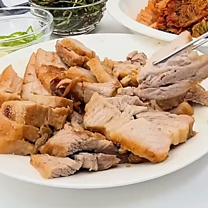 물 없이 만드는 무수분 삼겹살 수육 만들기