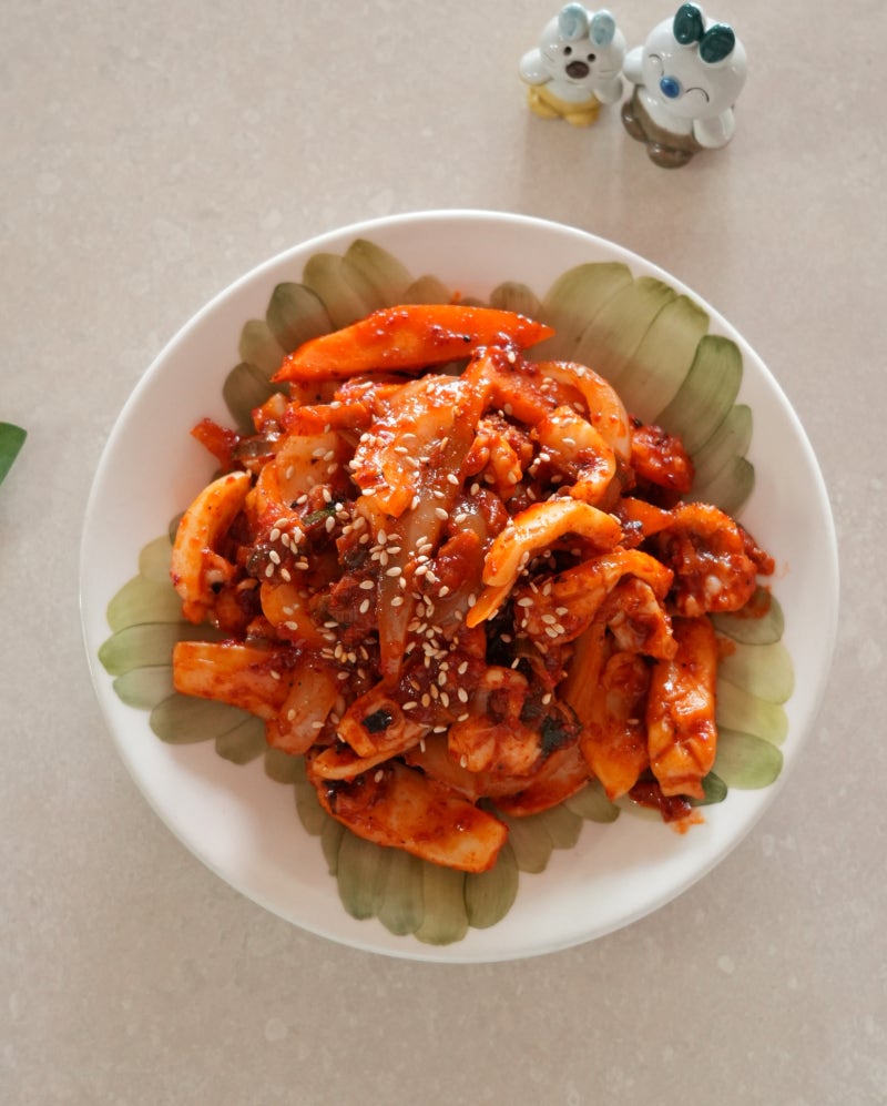 갑오징어 볶음 레시피 간단하고 맛있는 오징어볶음 양념
