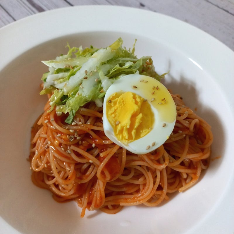 김풍 초장 파스타 비빔면] 토마토소스, 초장만 준비하세요