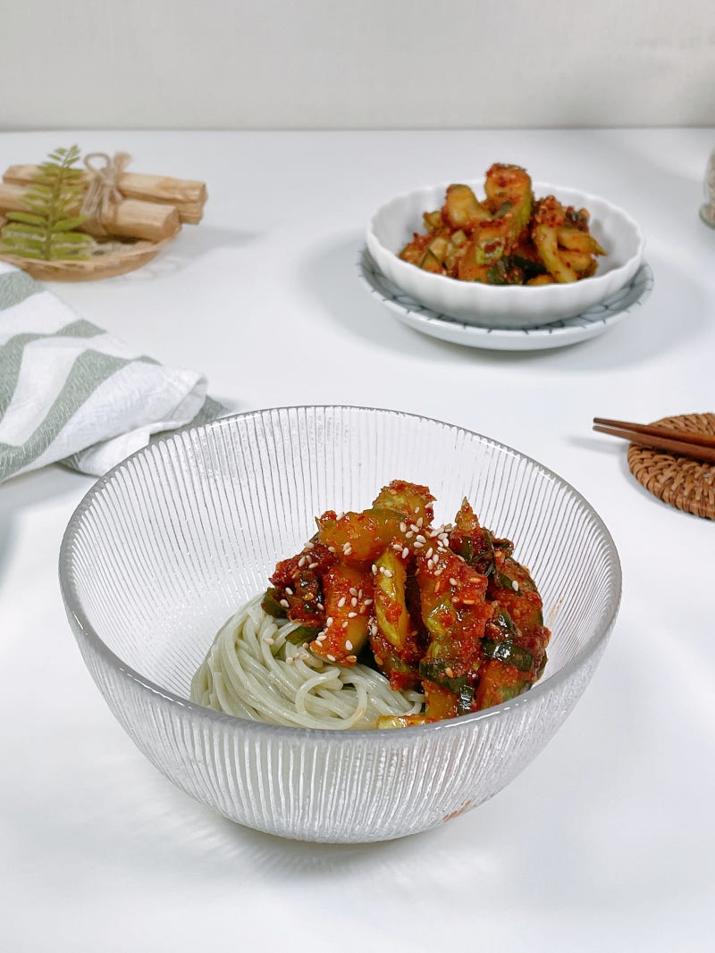 간단 오이무침 레시피 정호영 명란 오이무침 비빔국수 활용까지!