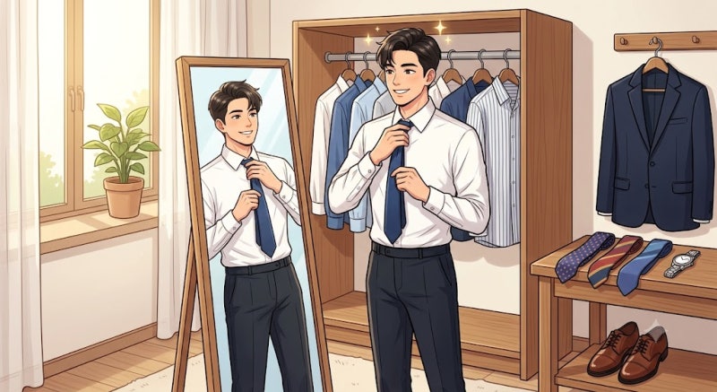 성공하는 남자의 넥타이 매는법 5가지와 상황별 코디북