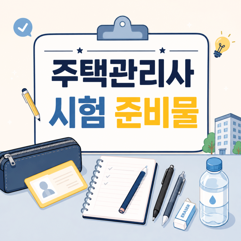 2026 주택관리사 시험 준비물 총정리, 시험시간·입실시간까지 이것만 확인하면 끝