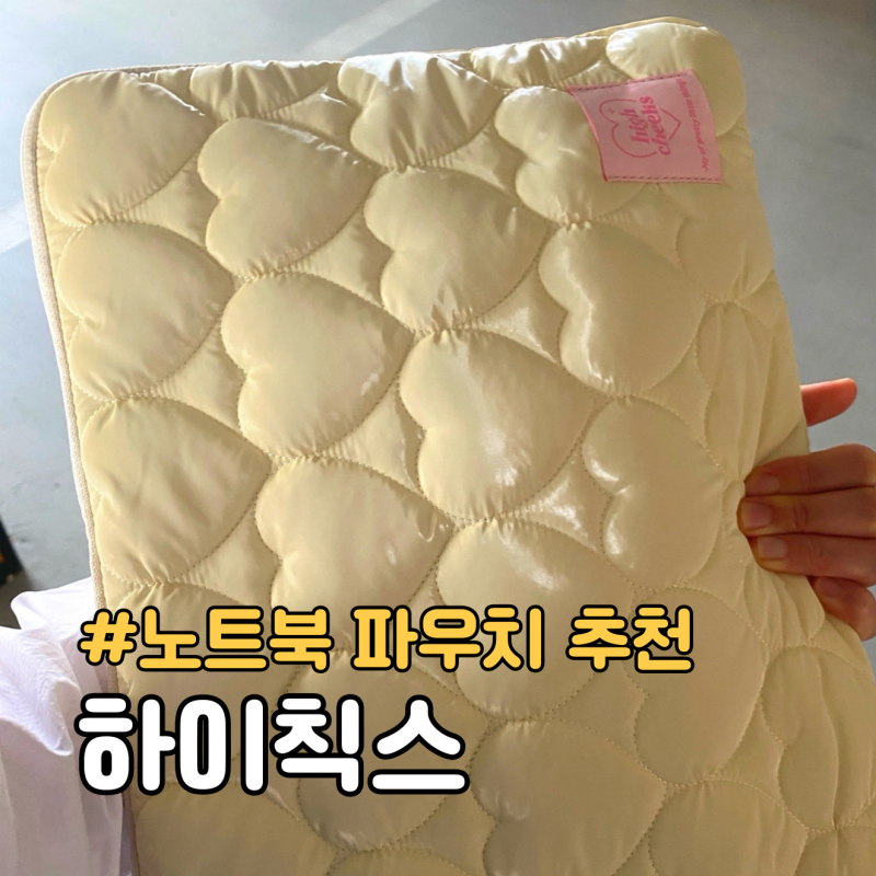 하이칙스 하트 패드 15인치 노트북 파우치 추천