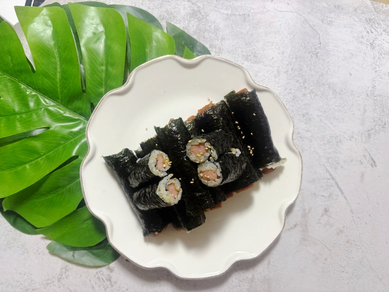 10분 만에 만드는 김밥 스팸 김밥 레시피 꼬마김밥 만들기 간단한 도시락메뉴추천