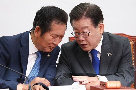 정청래 명문정당 기풍과 이재명 문재인 오찬 메시지