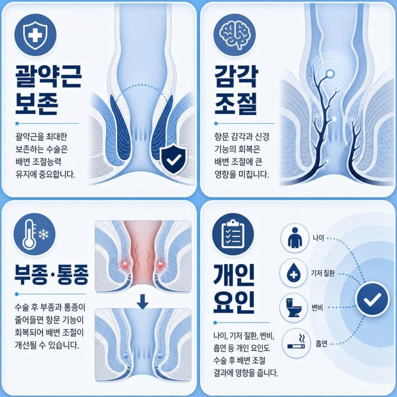 치루수술 후 변실금이 생기면 어떻게 해야 하나요?