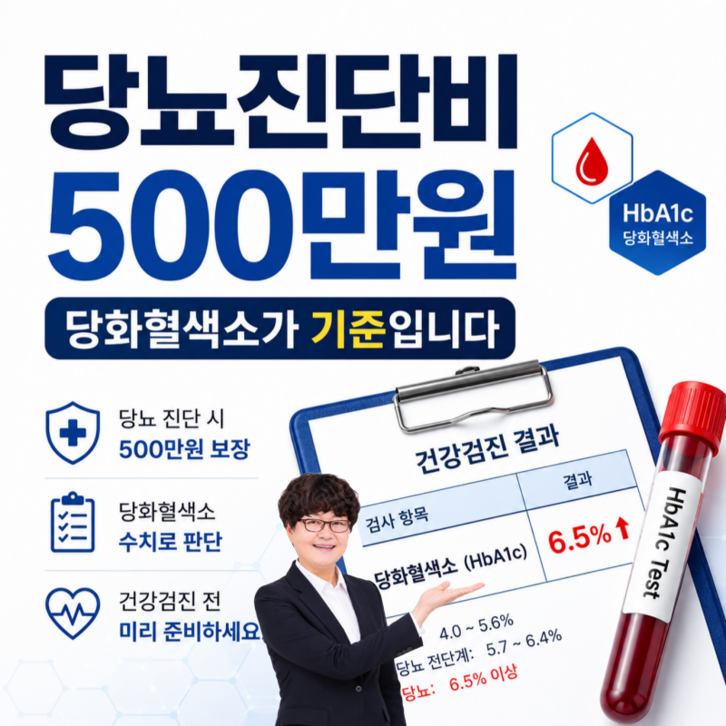 당뇨진단비 얼마나 보장되고 청구기준은 무엇인가요?