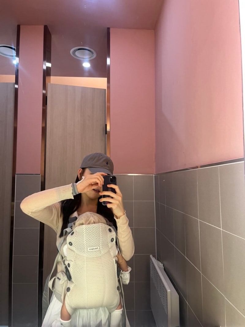 잠실 롯데백화점 아기용품/ 베이비뵨 아기띠 구매처(블루독베이비)/ 베이비뵨 하모니