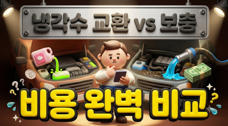 자동차 냉각수 부족할 때 보충 vs 교환 비용 차이와 현명한 선택 기준