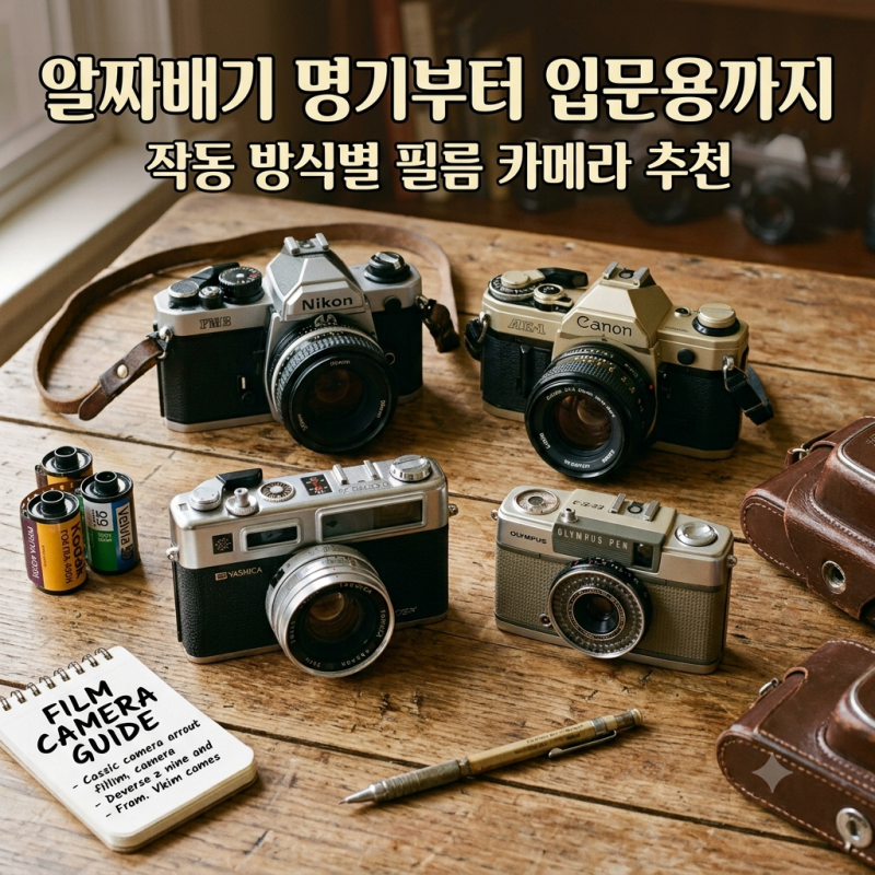 필름카메라 입문자 추천 가성비 좋은 입문용 모델 정리