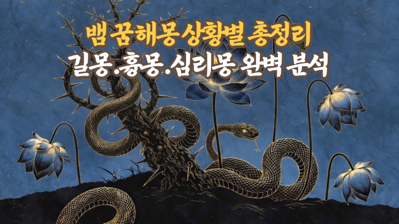 뱀 꿈 해몽 상황별 총정리｜길몽 흉몽 심리몽 완벽 분석