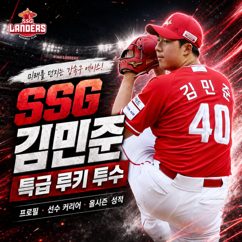 SSG 랜더스 김민준 프로필｜1라운드 루키 투수, 선발진의 미래가 될까? ⚾