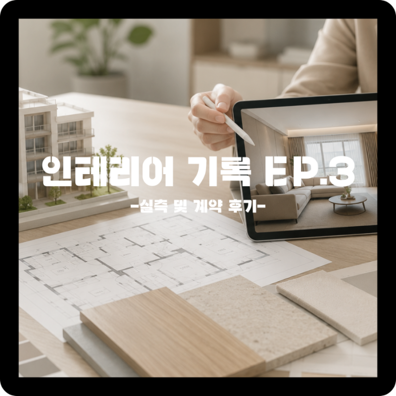[인테리어 기록 ep.3] 실측 및 계약 후기 | 실측시 꿀팁, 인테리어 계약서 필수 조항