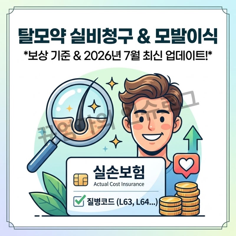 탈모약 실비청구 및 모발이식 보상 기준: 질병코드의 비밀