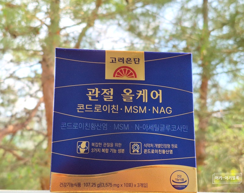 고려은단 관절올케어 리뷰｜고려은단 콘드로이친 관절건강기능식품 후기