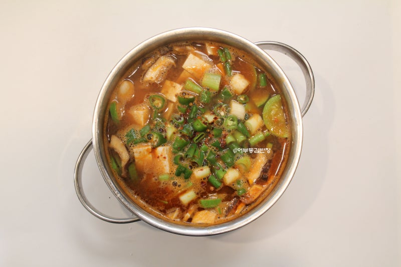 해물된장찌개 황금 레시피 된장찌개 끓이는 법