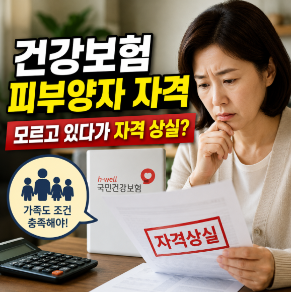 건강보험 피부양자 자격, 체크안하면 상실될 수 있습니다