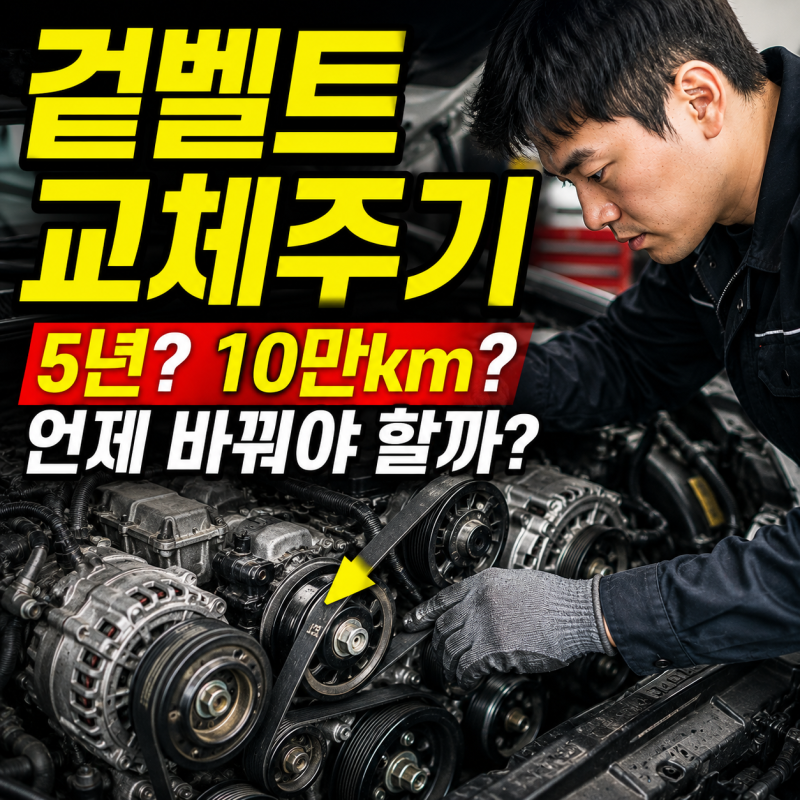 자동차 겉벨트 교체주기는 언제일까? 교체비용 점검 및 소음관리 방법