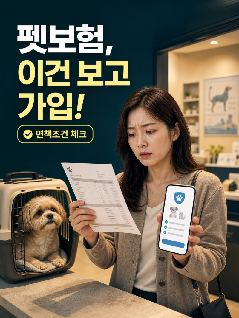 펫보험 가입 전 꼭 비교할 보장범위·보험료·면책조건 체크리스트