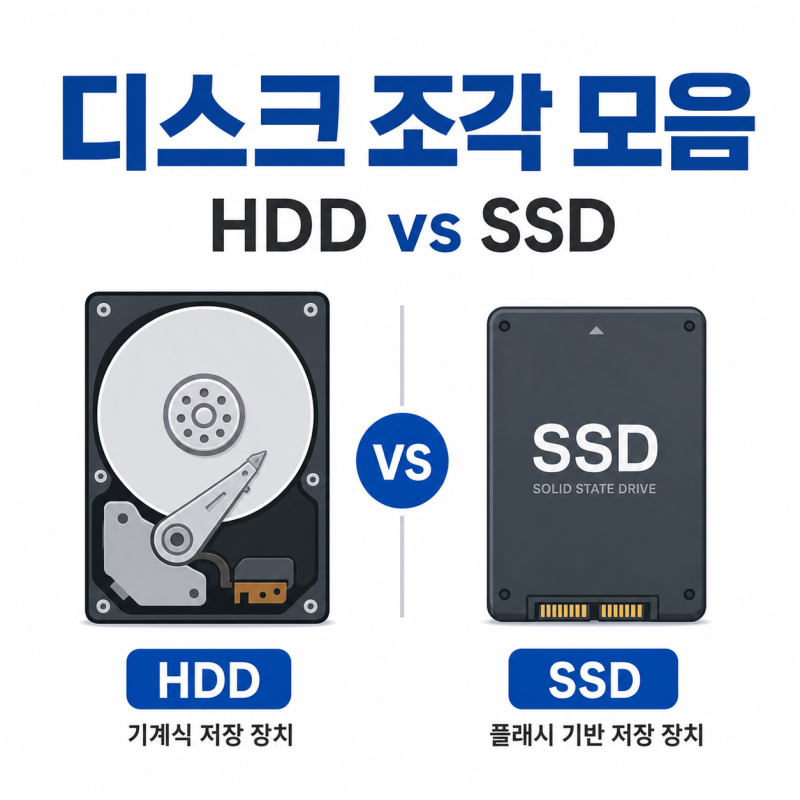 디스크 조각 모음 방법 총정리 HDD SSD 차이와 효과까지 한 번에 확인