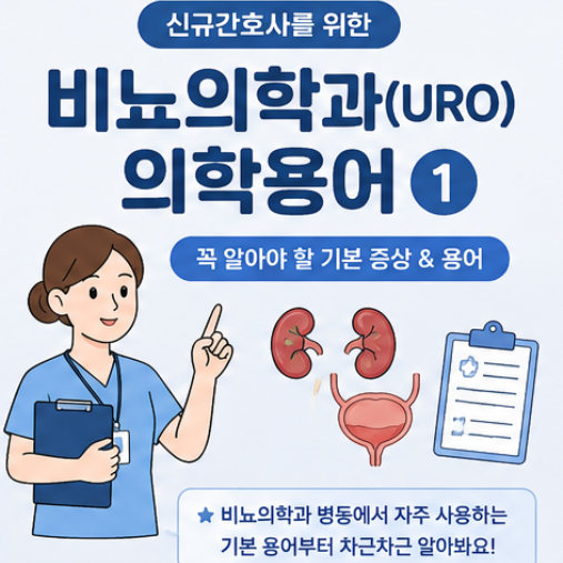 학생 신규간호사를 위한 비뇨의학과 URO 의학용어 정리