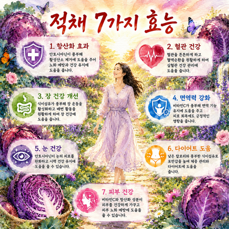 적채 7가지효능 총정리! 꼭 먹어야 하는 이유