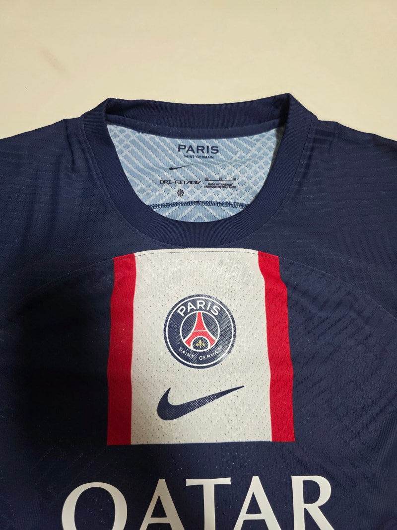 PSG 홈 22/23시즌 어센틱 메시 마킹 상세리뷰, GOAT의 마지막 유럽 무대 축구 유니폼