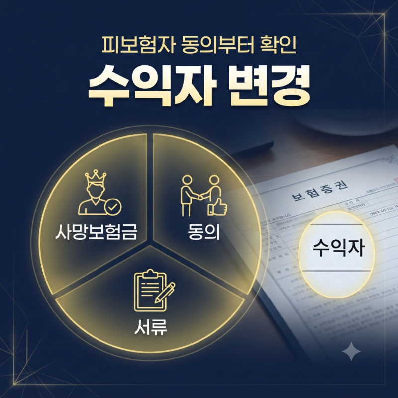 수익자 변경, 사망보험금 받을 사람 바꾸려면 피보험자 동의부터 필요합니다