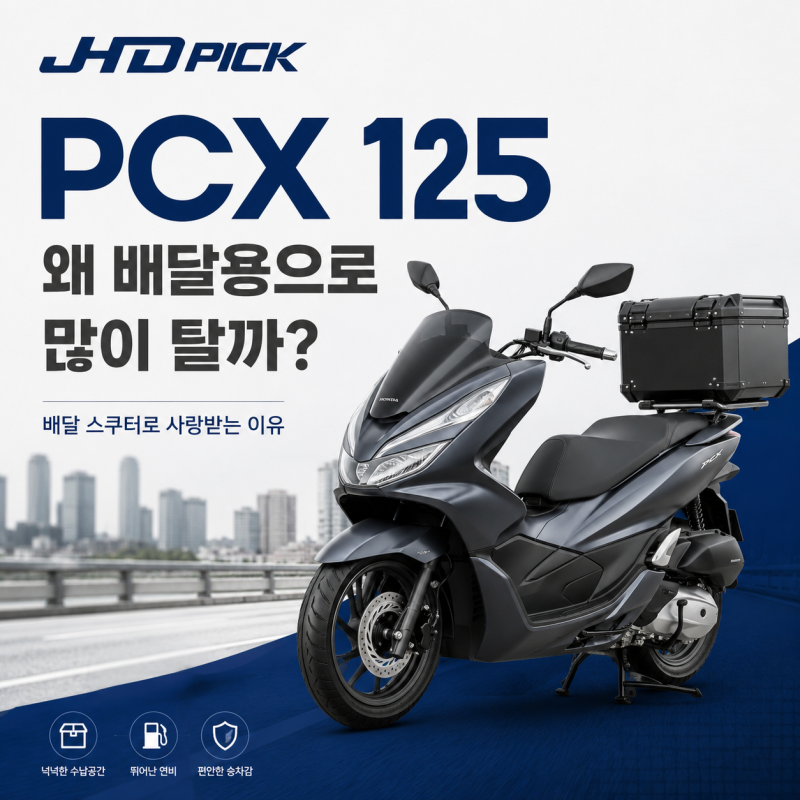 PCX 125는 왜 배달 오토바이로 많이 탈까? 혼다 PCX가 선택받는 이유