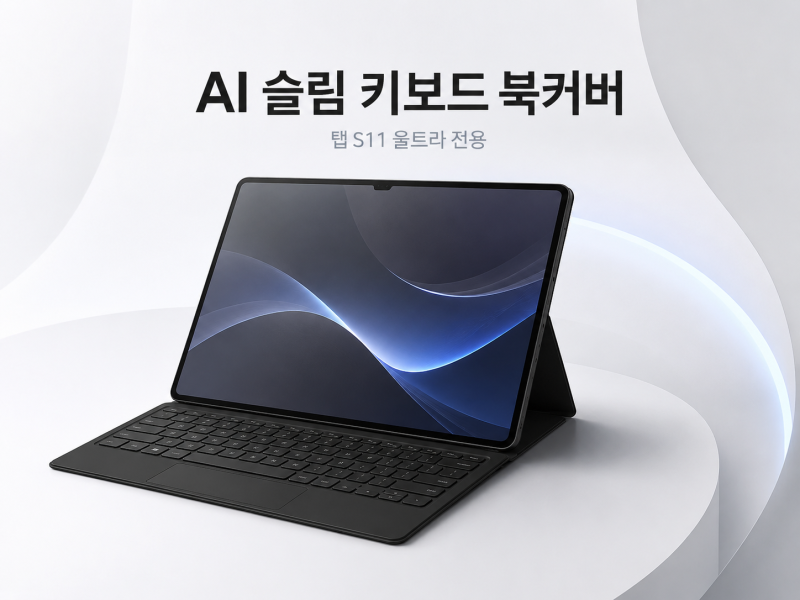 갤럭시탭 S11 울트라 키보드 케이스 고민이라면? AI 슬림 북커버 블랙 정보 모음