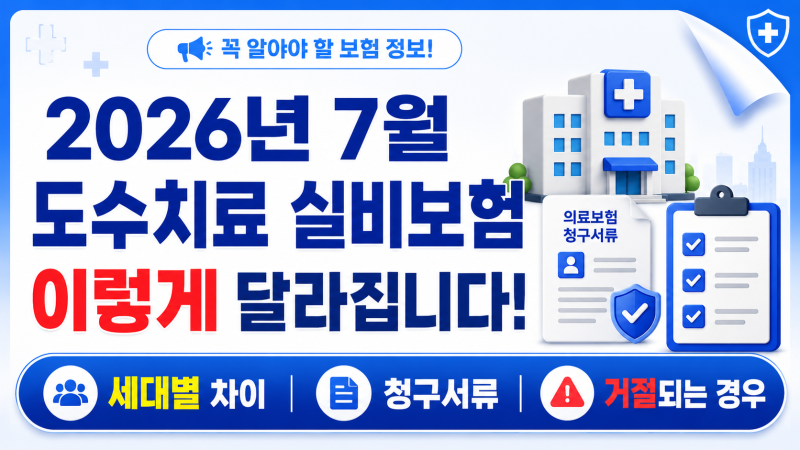 도수치료 실비 청구 가능할까? 7월 변경사항과 세대별 차이부터 청구까지 한눈에 알아보기
