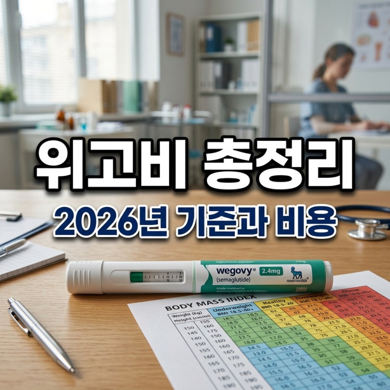 위고비 처방 전 BMI 기준과 비용 총정리: 2026년 최신 가이드