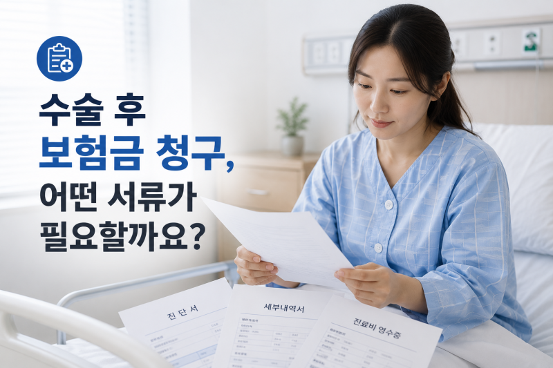 수술비 보험금 청구 서류 총정리｜병원에서 어떤 서류를 받아야 할까요?