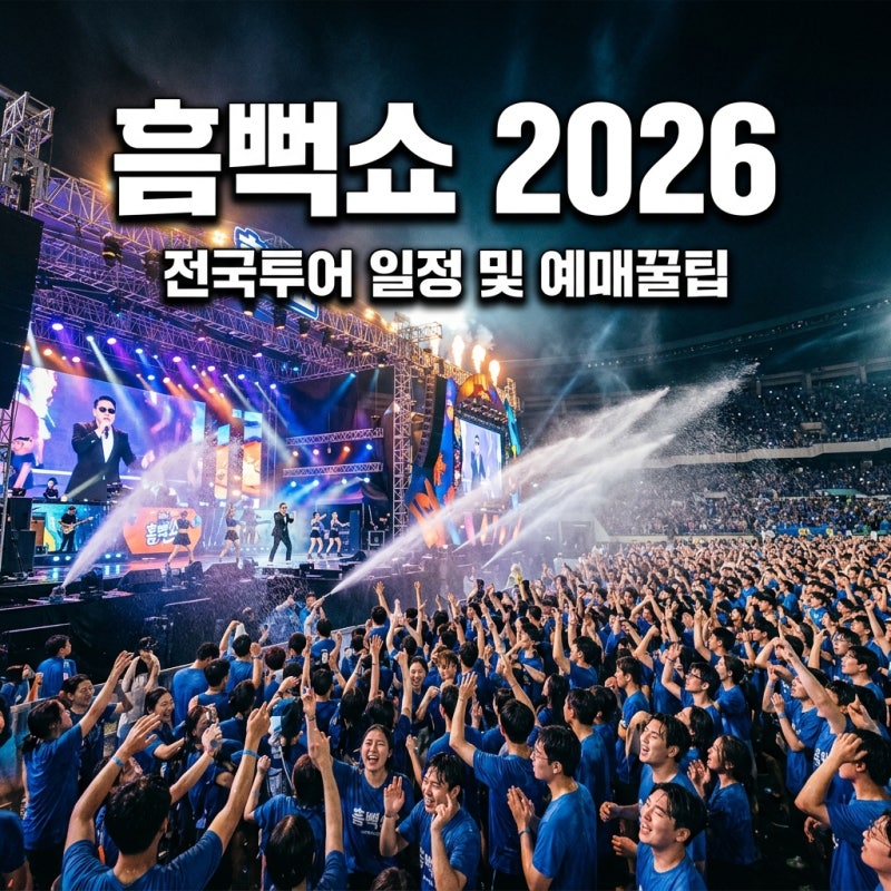 싸이 흠뻑쇼 2026 일정 예매 방법 티켓 가격 준비물 전국 투어 총정리