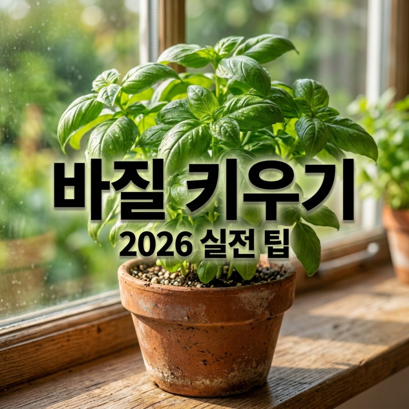 바질 키우기 물주기 순지르기 실패 없는 2026 최신 가이드