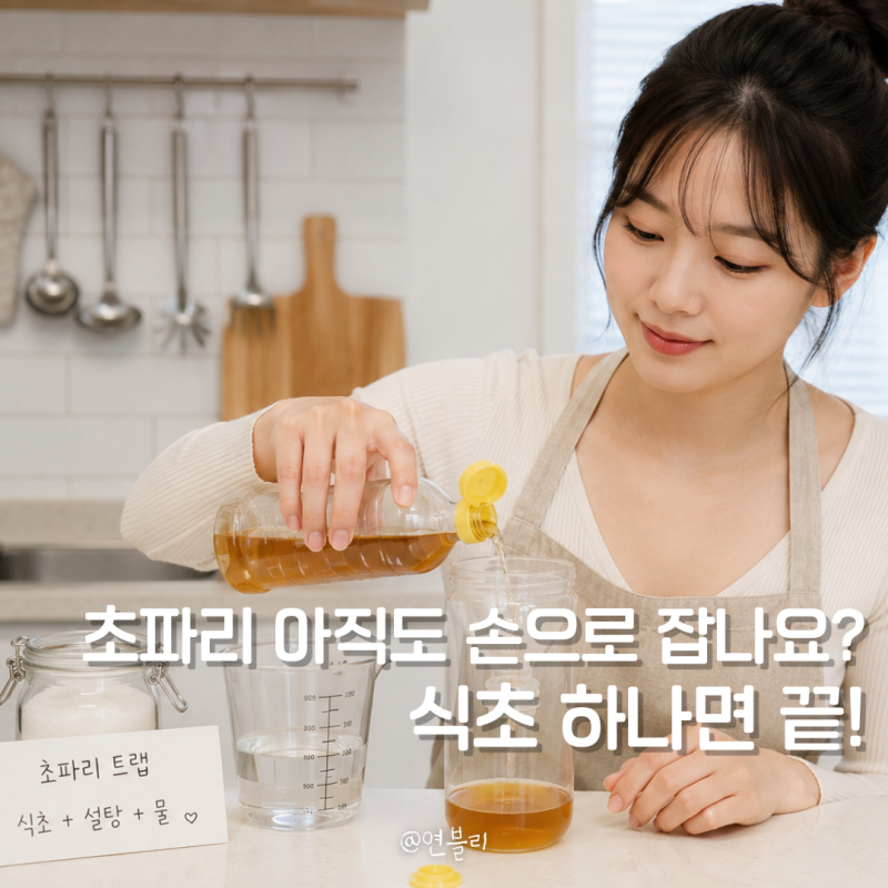 초파리 트랩 만들기 식초 없애는 방법 까지!