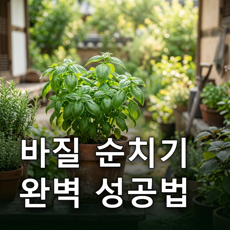 바질 순치기 매번 실패하는 3가지 이유 "여기를 잘랐기 때문입니다"