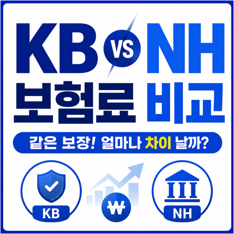 비갱신어린이보험 kb손보 와 농협손보 전격비교 (7세여아 설계예시)